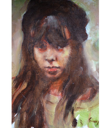 Portrait of Girl by Graham Lacey