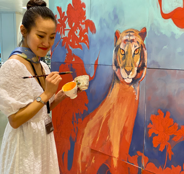 Introduction image for The Peony Girl - Chinese New Year mural at John Lewis & Partners
