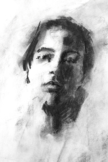 Charcoal drawing by Emma Fitzpatrick