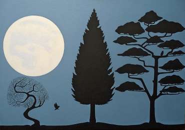 Thumbnail image of Stuart Hill, 'Tree Silhouette' - Inspired | April