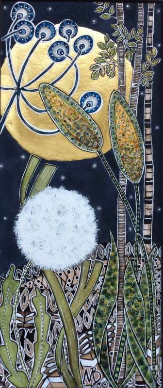 Thumbnail image of Maria Boyd, 'Golden Moon with Dandelion' - Inspired |  May