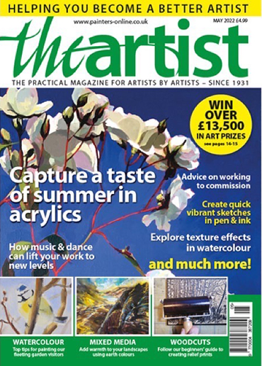 The Artist Magazine front cover, May 2022