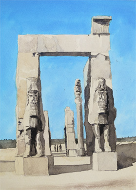 Gate of All Nations, Persepolis, Iran by Douglas Smith