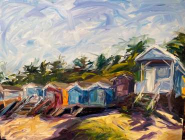Norfolk Beach Huts by Joe Giampalma