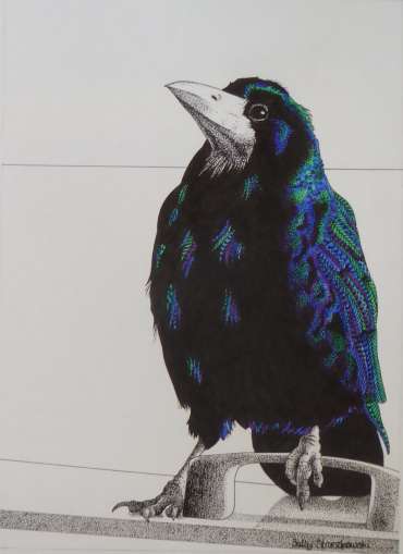 Thumbnail image of Rook on a Bin by Sally Struszkowski