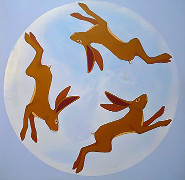 Thumbnail image of Hares in the Moon by Stuart Hill