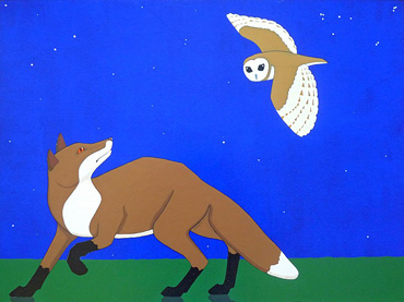 Thumbnail image of Fox and Owl by Stuart Hill
