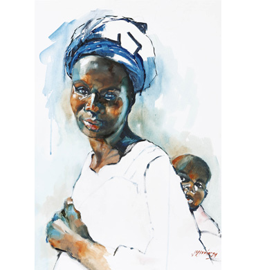 Hallimattu with baby by Judy Merriman