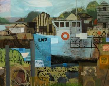 At the Boatyard by Peter Clayton