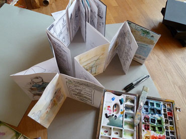 Jill Hailes sketchbook and toolkit
