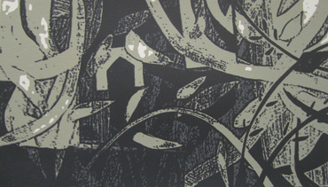 Linoprint by Peter Clayton
