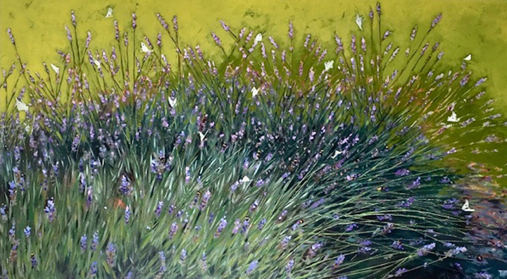 'August Lavender, painting by Lisa Timmerman