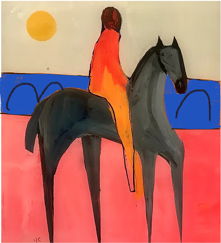 Henrietta Corbett, Grey Horse on Pink Land