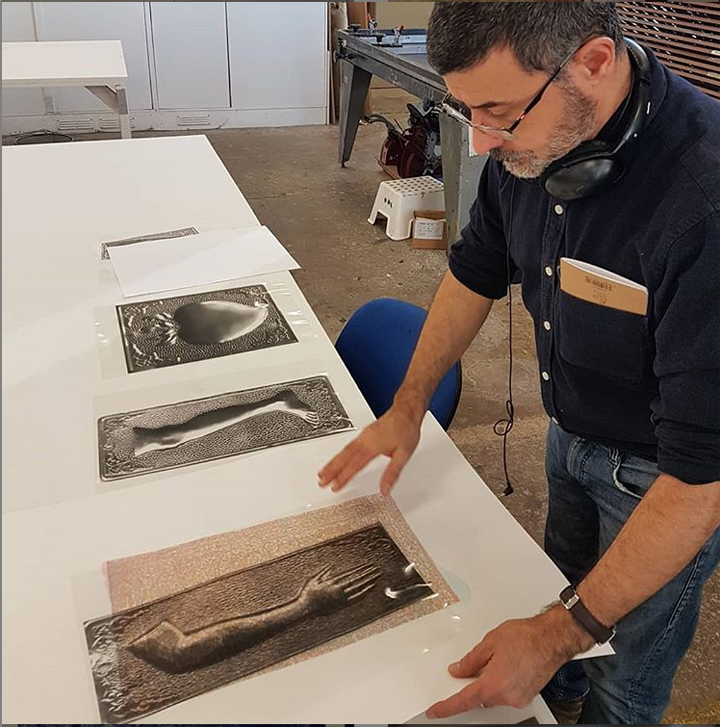 George Sfougaras, work in progress