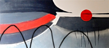'Viaduct with Sun' print by Henrietta Corbett