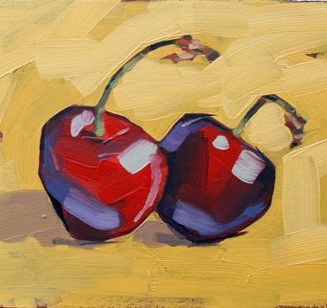 Cherries - painting by Jane French