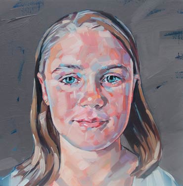 'Evie', painting by Jane French