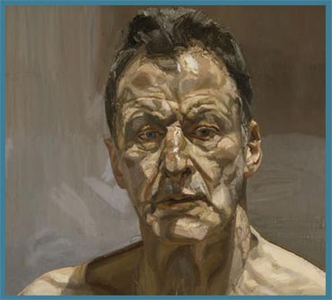 Painting by Lucien Freud included in poster by LEAC for this course