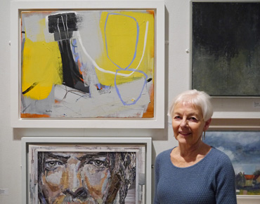 Thumbnail image of Catherine Headley, Henton Ellis Prize winner, with 'Carn and Gorse' - Annual Exhibition 2016 - Prize Winners