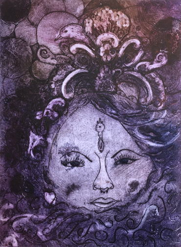 collograph by Jane Sunbeam
