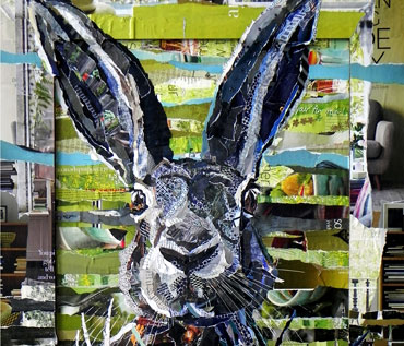 MAD MARCH HARES - collage workshop -Danielle Vaughan