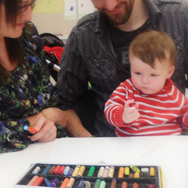 Photograph of pre-school children's workshop
