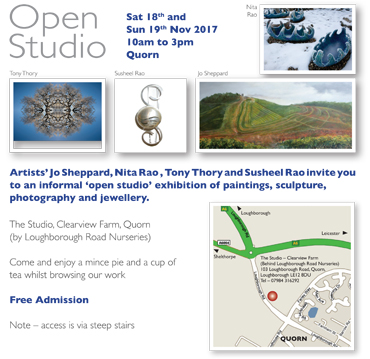 Jo Sheppard open studio poster