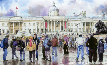 Painting by Frank Bingley