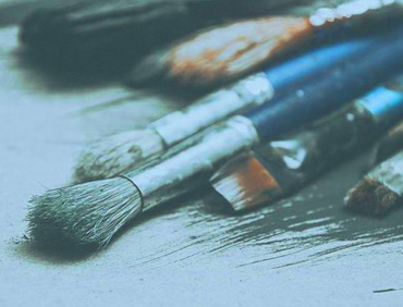 Photgraph of artists brushes