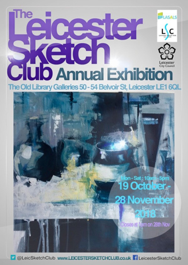 Leicester Sketch Club Annual Exhibition poster