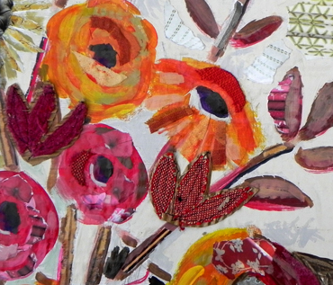 Floral Abstracts: Ripped Paper Workshop - Danielle Vaughan