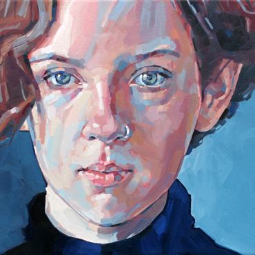 Portrait in oil by Jane French