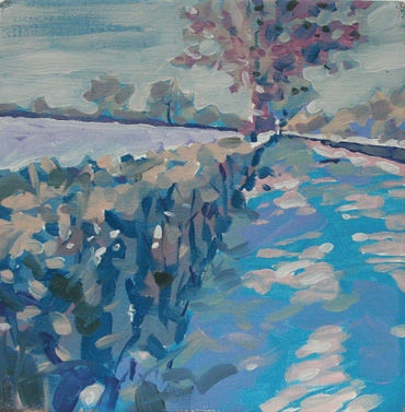 Winter Landscape painting by Jane French