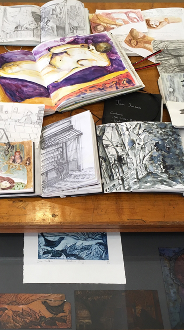 Jane Sunbeam's sketchbooks