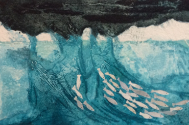 Collagraph (detail) by Jay Seabrook