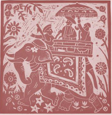 Linocut by Sue Rowland