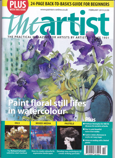 The Artist magazine front cover