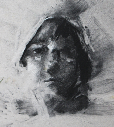 charcoal drawing by Emma Fitzpatrick