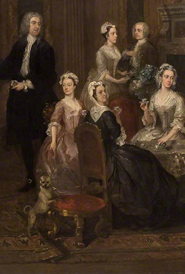 Detail of William Hogath 'The Wollaston Family'