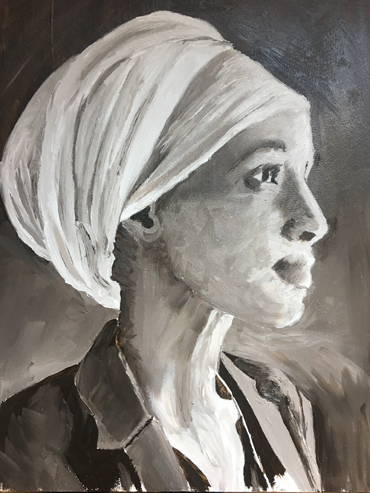 Jo Sheppard image - oil painting by student