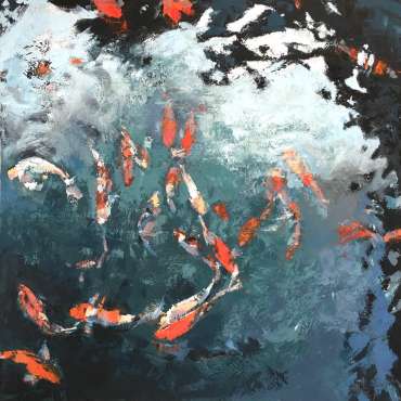Thumbnail image of Lisa Timmerman, 'Koi Study 3' - Inspired | April