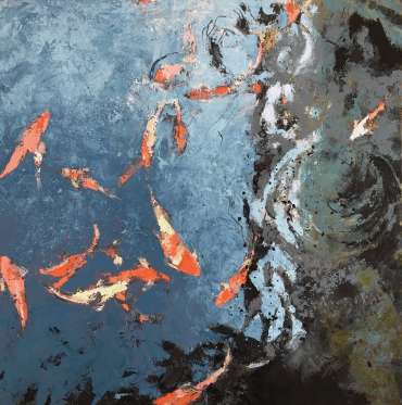 Thumbnail image of Lisa Timmerman, 'Koi Study 7' - Inspired | April