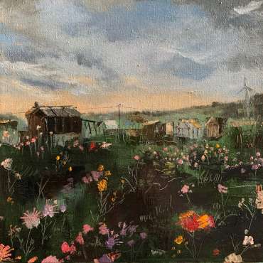 Thumbnail image of Julie Manson, 'Late Summer Flowers on the Plot' - Inspired |  May