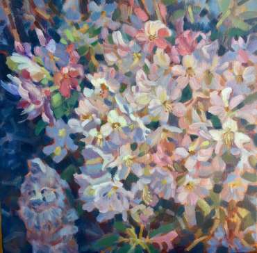 Thumbnail image of Lesley Brooks, 'Rhododendrons - Pink' - Inspired | June