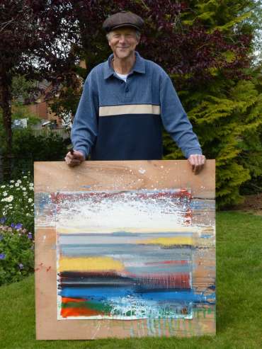 Thumbnail image of Philip Dawson with 'Lax Hill, Rutland' (work in progress) - Inspired | June