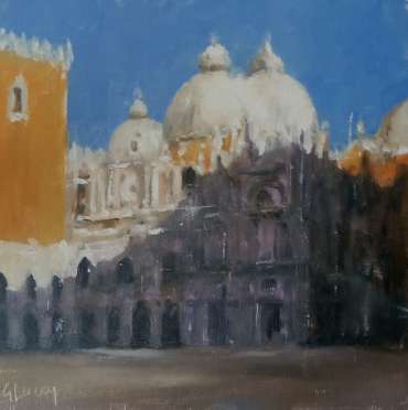 Thumbnail image of Graham Lacey, 'View of Venice' Oil on board.8x8 inches. Price: £160 (unframed) - Inspired | July