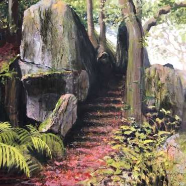 Thumbnail image of Jo Sheppard, 'Cademan Steps' (work in progress - 2) - Inspired | July