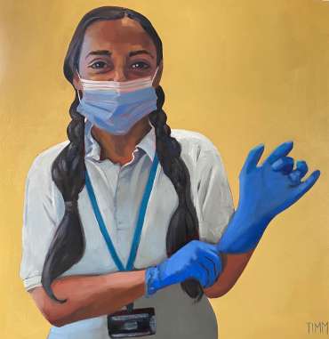 Thumbnail image of Lisa Timmerman 'Fuzzy' (Portrait for NHS Heroes) - Inspired | July