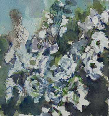 Thumbnail image of Lesley Brooks, 'Delphiniums 1' (sketchbook study) - Inspired | August