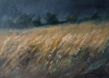 Thumbnail image of Linda Sharman, 'Rain Clouds move across Fields of Golden Corn' - Inspired | August